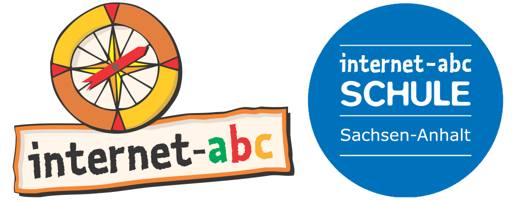 Logo und Siegel "Internet-ABC-Schule" Sachsen-Anhalt